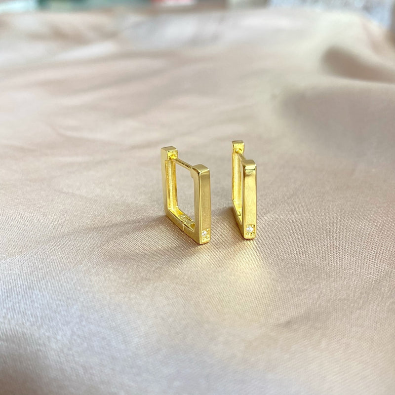 Golden Frame Earrings