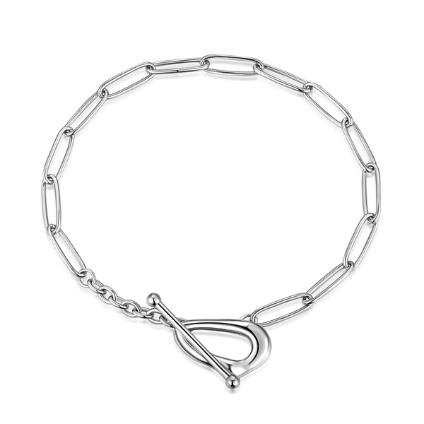 Silver Link Charm Bracelet