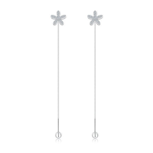 Daisy Drop Chain Earrings