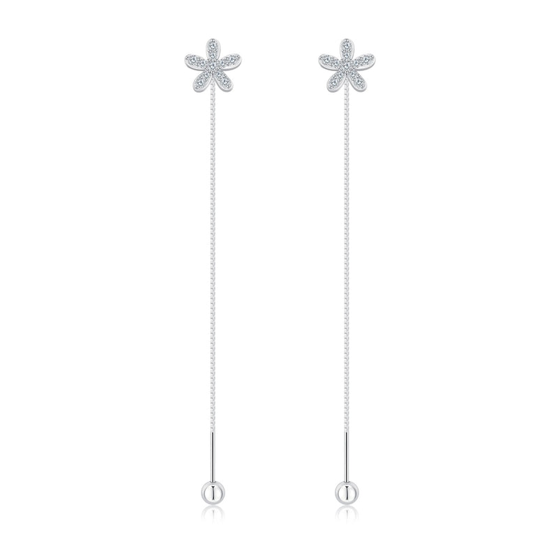 Daisy Drop Chain Earrings