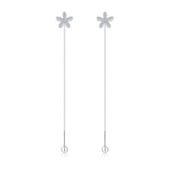 Daisy Drop Chain Earrings