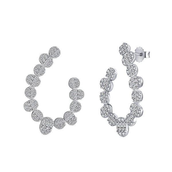 Dewdrop Pavé Hoop Earrings