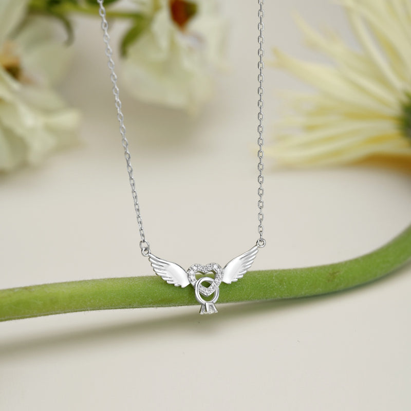 Celestial Knot Heart Necklace