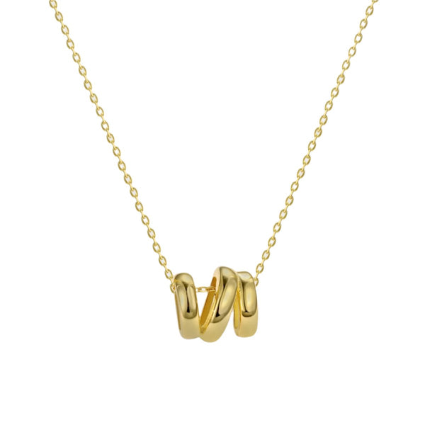 Golden Infinity Loop Necklace