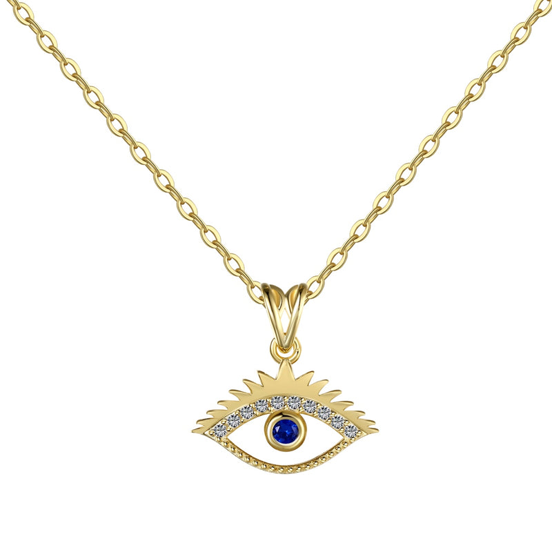 Golden Eye of Protection Necklace