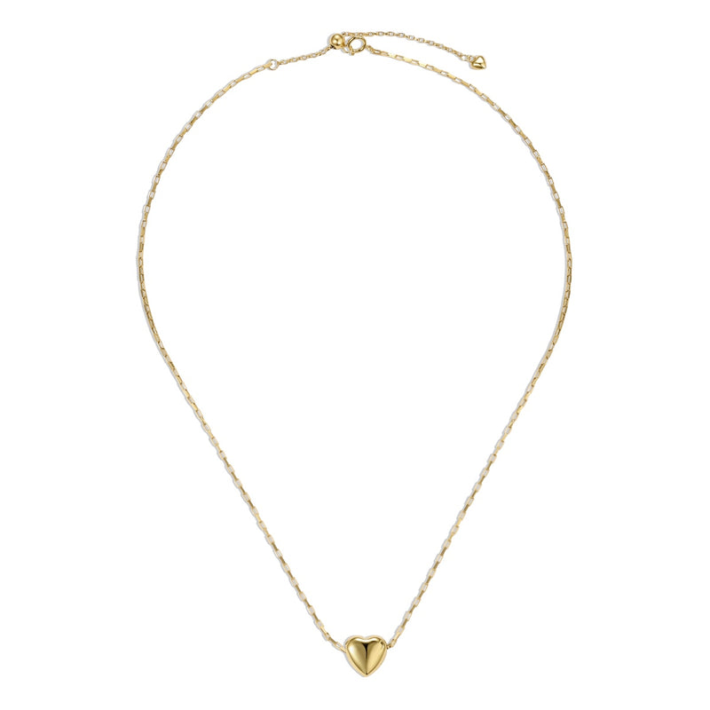 Golden Heart Charm Necklace