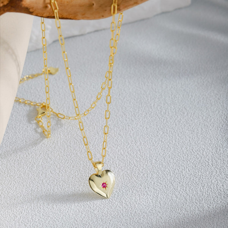 Golden Heart of Hope Necklace