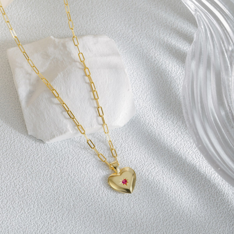 Golden Heart of Hope Necklace