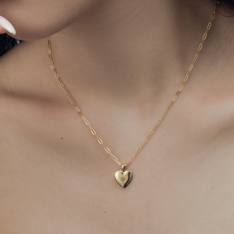 Golden Heart of Hope Necklace