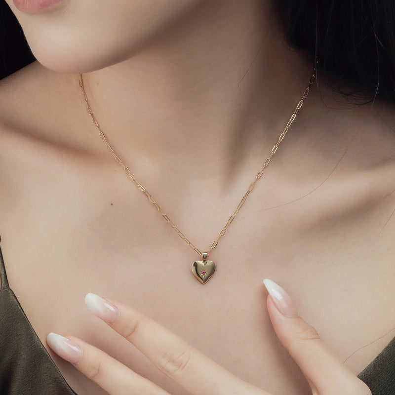 Golden Heart of Hope Necklace