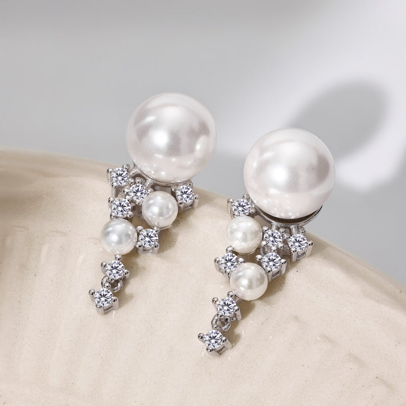 Pearl Cascade Drop Earrings