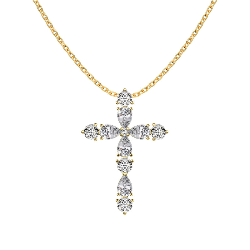 Radiant Cross Necklace