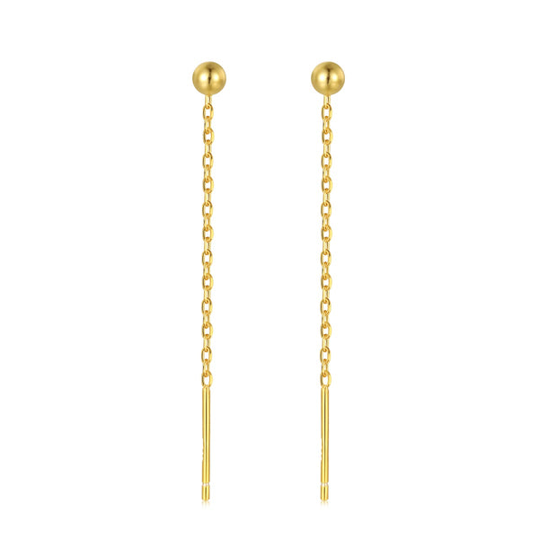 Golden Chain Drop Earrings