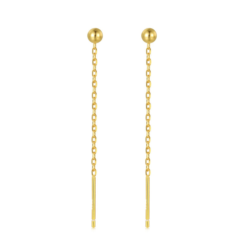 Golden Chain Drop Earrings