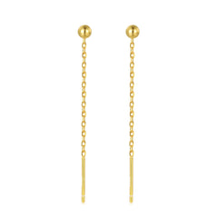 Golden Chain Drop Earrings