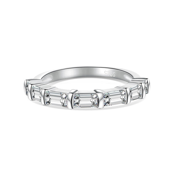 Baguette Zircon Band Ring