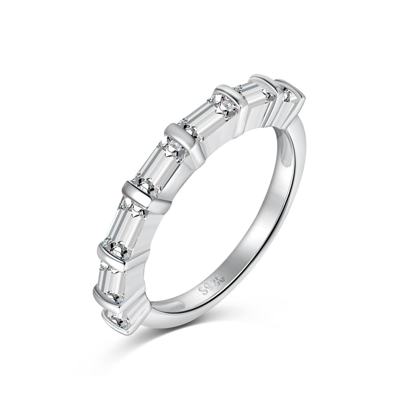 Baguette Zircon Band Ring