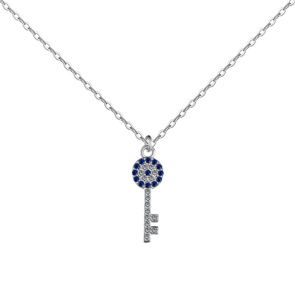 Sapphire Key Necklace