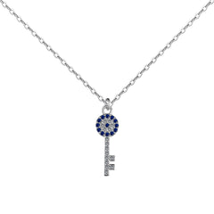 Sapphire Key Necklace