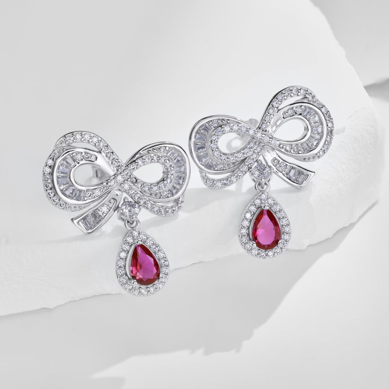 Ruby Grace Bow Earrings