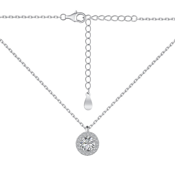 Eternal Halo Round Necklace