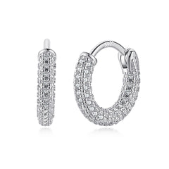 Glittering Hoop Earrings