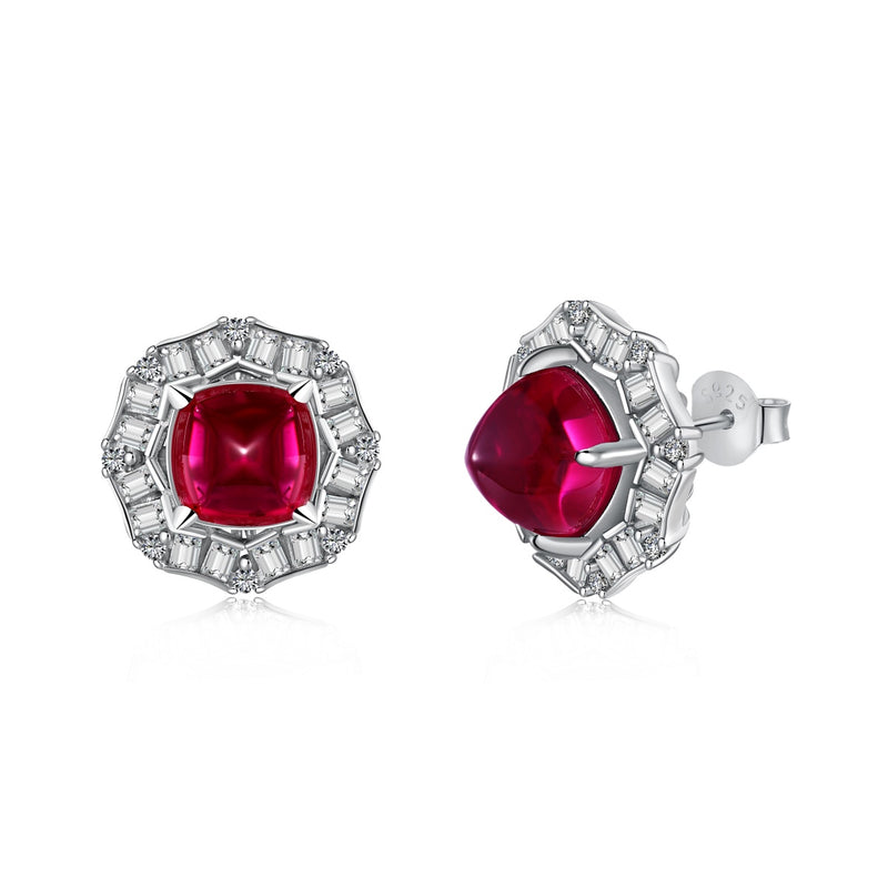 Royal Ruby Charm Earrings