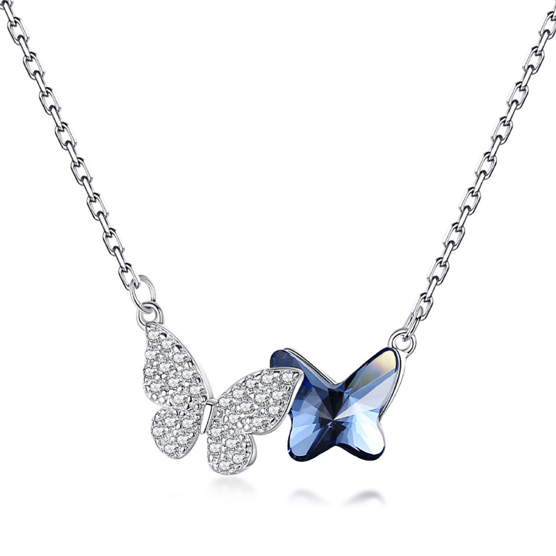 Ethereal Butterfly Duo Necklace