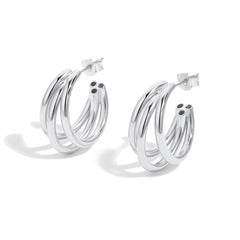 Triple Flow Hoop Earrings