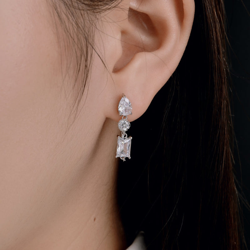 Dazzling Cascade Drop Earrings