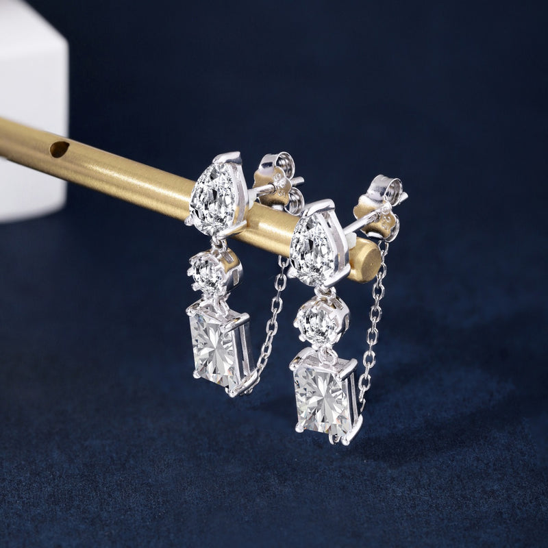 Dazzling Cascade Drop Earrings