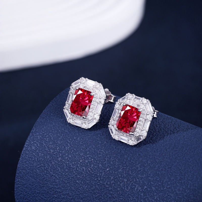 Radiant Rose Stud Earrings