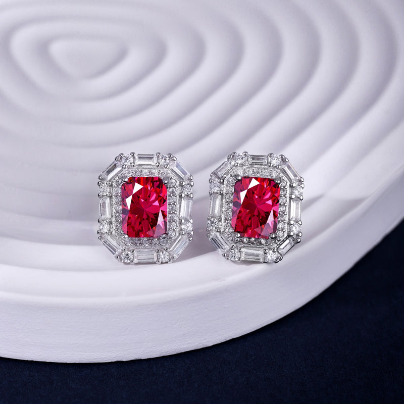 Radiant Rose Stud Earrings