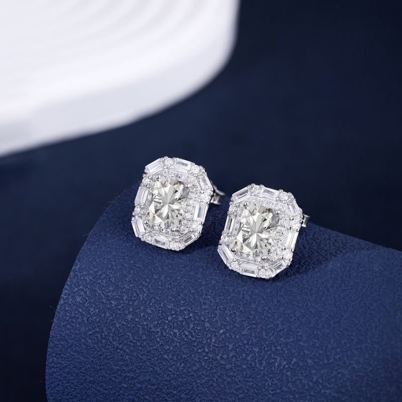 Radiant Rose Stud Earrings