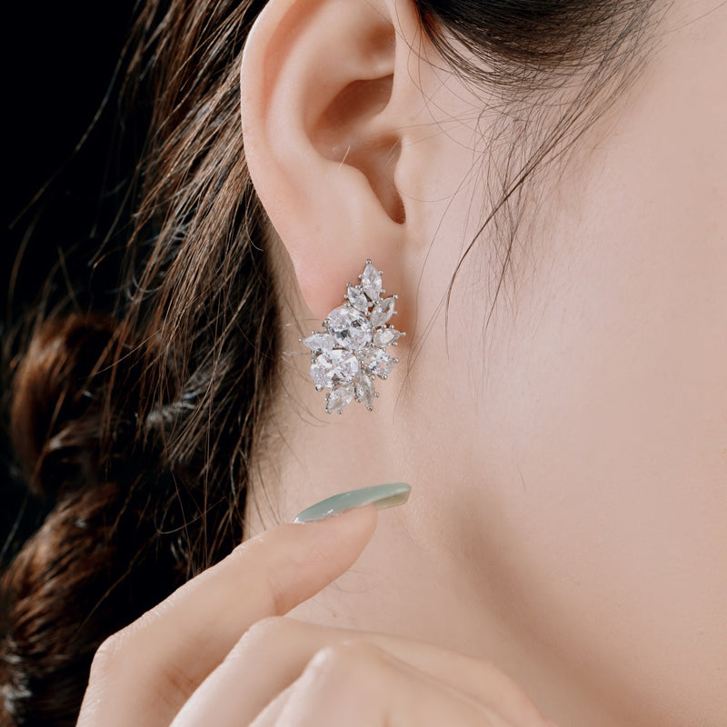 Crystal Flora Earrings