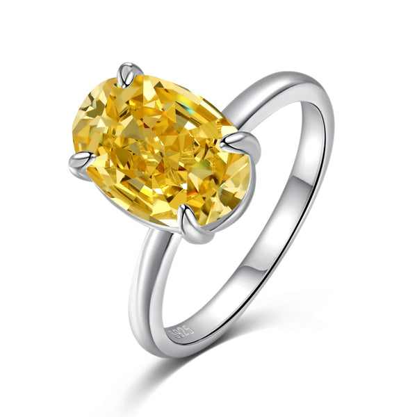 Radiant Oval Elegance Ring