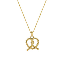 Golden Twisted Heart Necklace