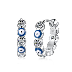 Evil Eye Protection Hoop Earrings