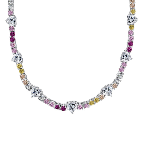 Rainbow Heart Elegance Necklace