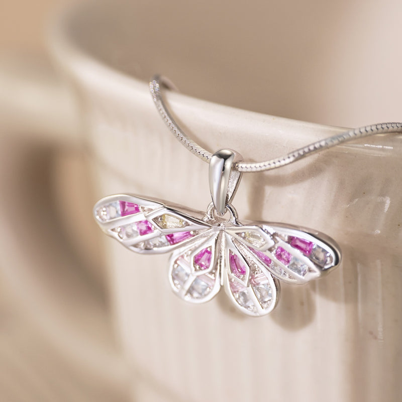 Vibrant Butterfly Necklace