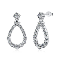 Classic Teardrop Zircon Earrings