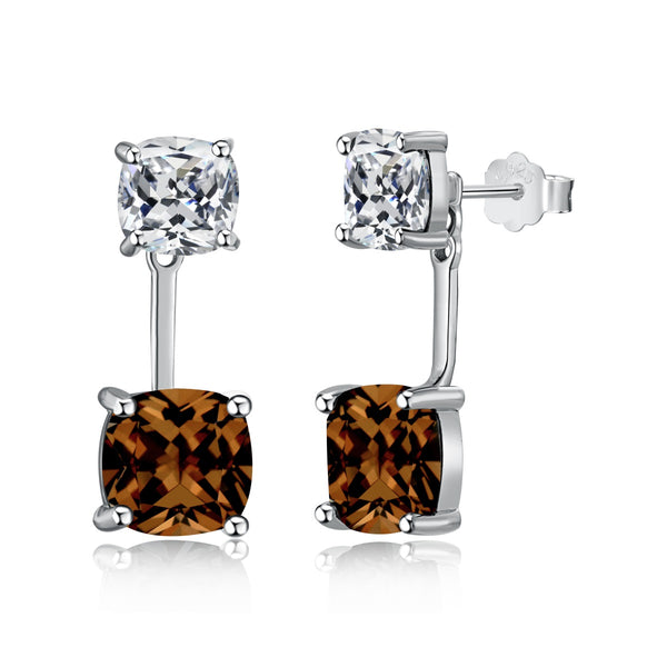 Citrine Charm Drop Earrings