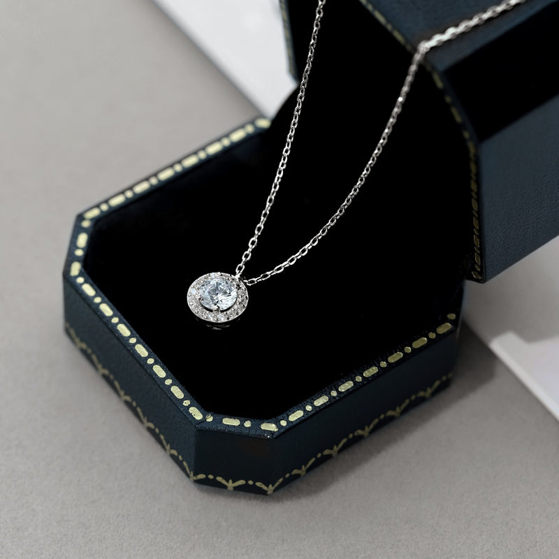 Eternal Halo Round Necklace