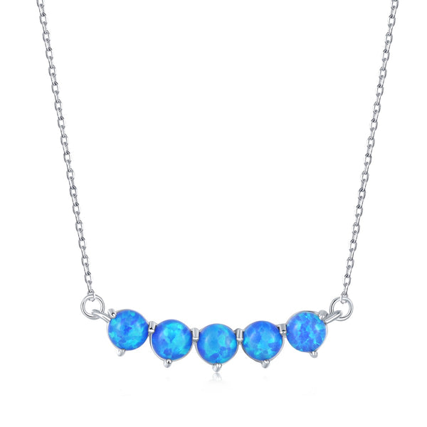 Blue Ocean Horizon Necklace