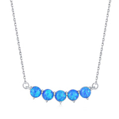 Blue Ocean Horizon Necklace