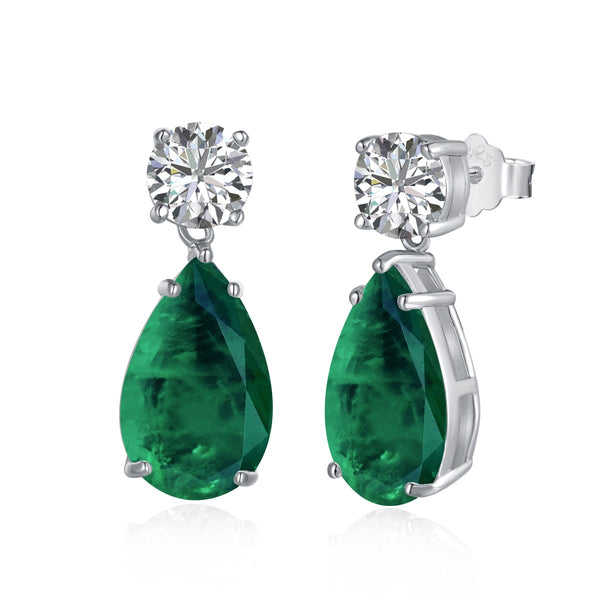 Verdant Elegance Drop Earrings