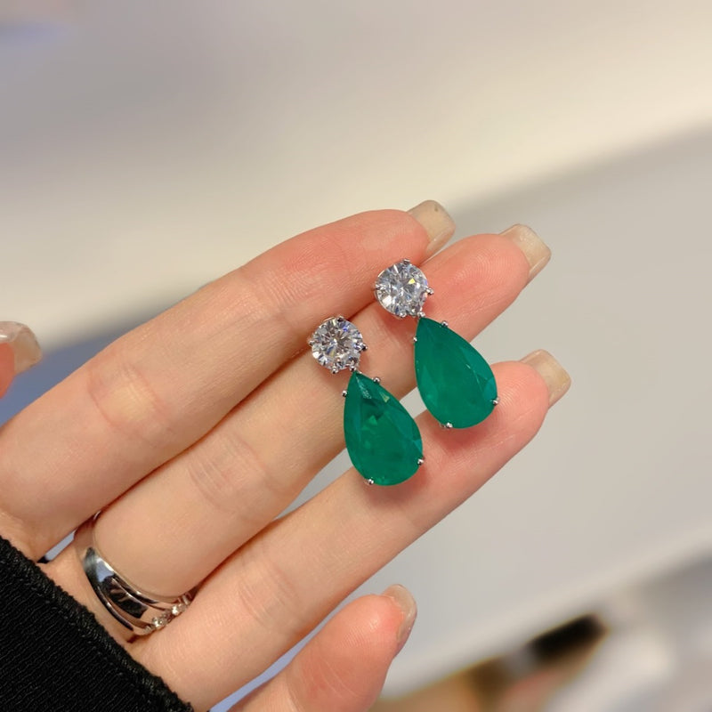 Verdant Elegance Drop Earrings