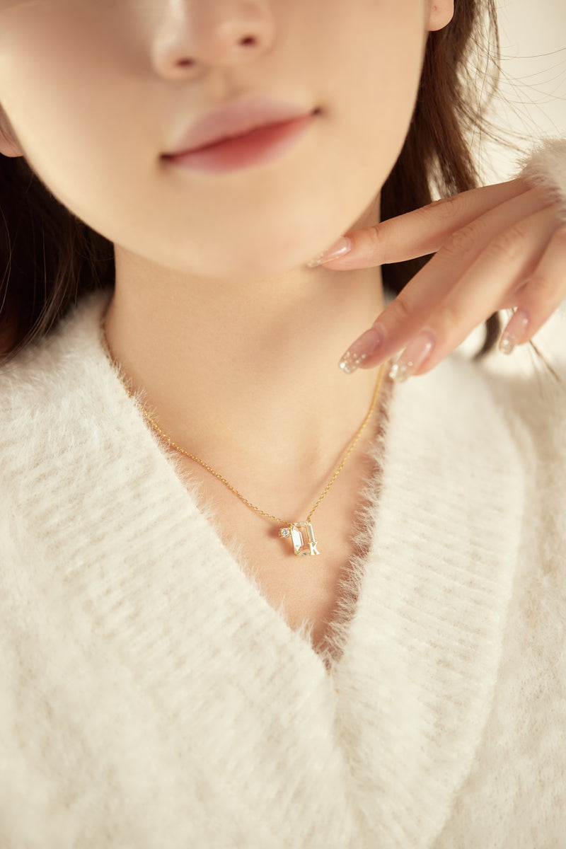 Initial Elegance Necklace (K)