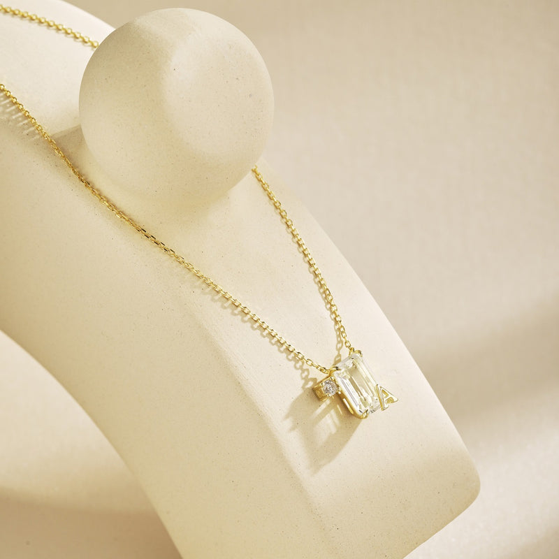 Initial Elegance Necklace (A)