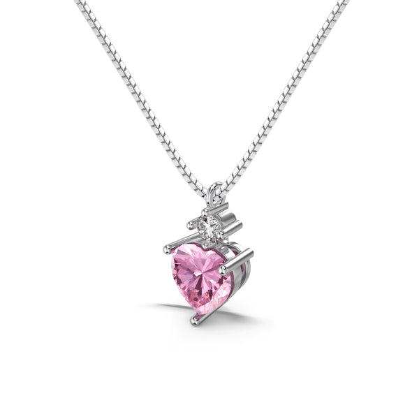 Blushing Heart Necklace